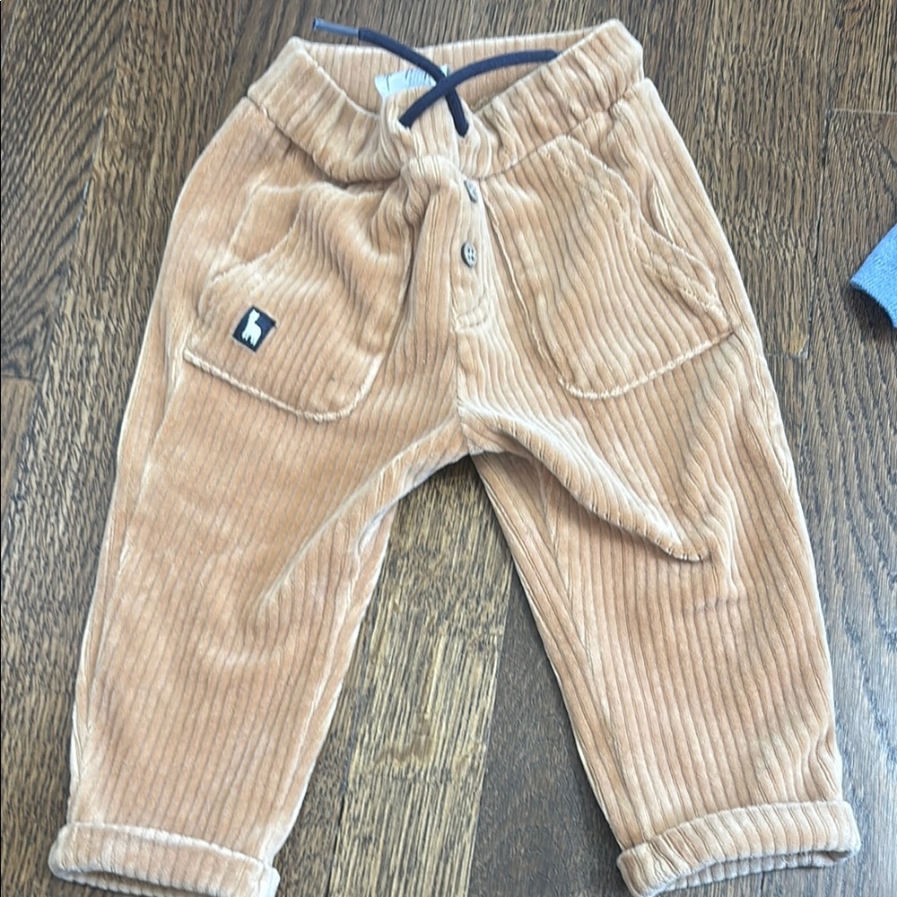 Kids Tan Corduroy Pants